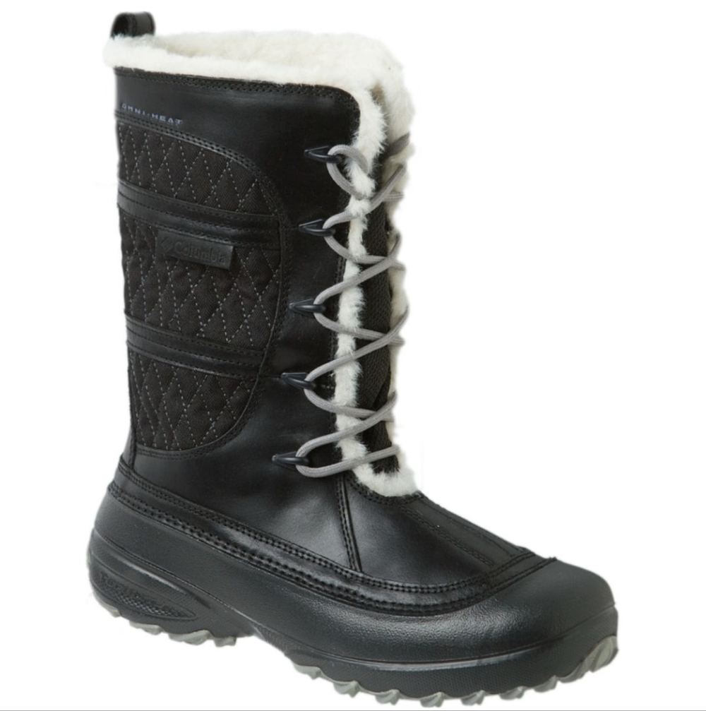 Columbia Heather Canyon Boots Faux Fur Lining Omni Heat Tech + Omni-Grip Outsole